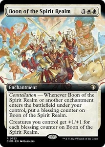 MTG BOON OF THE SPIRIT REALM EXTENDED ART Commander Masters NM - Bild 1 von 1