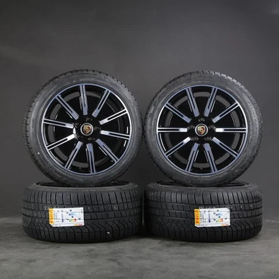 20 Zoll Winterräder original Porsche Taycan Aero 9J1601025E 9J1601025F Felgen - Bild 1 von 4