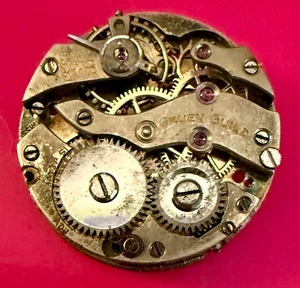 Gruen 240 Watch Movement 15 Jewels Swiss Manual Wind Vintage Parts/Repair - Picture 1 of 2