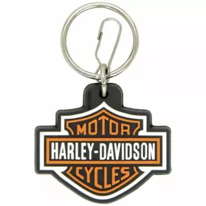 Harley Davidson Logo Rubber Key Ring - Picture 1 of 1