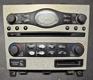 SD+ 2007-08 Infinity G35 25391 JK65B hvac CLIMATE CONTROL radio clock temp panel - Bild 1 von 4