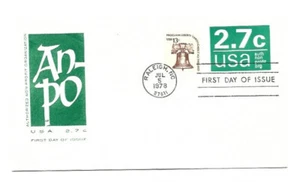 U579 2.7c Sobre en relieve sin fines de lucro Farnam, HF, FDC - Imagen 1 de 1