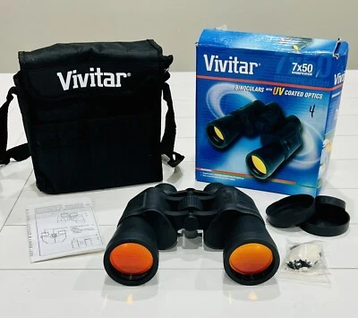 Binoculares Vivitar 7 x 50 aumento - óptica recubierta de UV - ¡Caja original usada en excelente estado! Foto 1 de 4