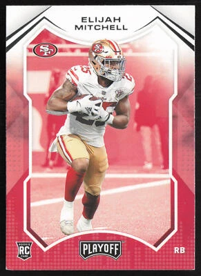2021 Panini Playoff Eli Mitchell #292 Rookie RC San Francisco 49ers - Image 1 of 2