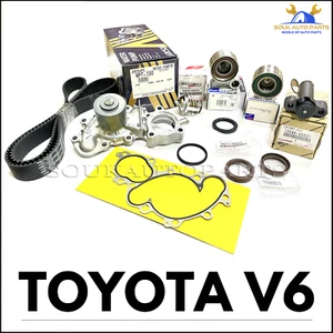 TIMING BELT WATER PUMP KIT+TENSIONER 5VZ Genuine+OEM Parts FOR V6 TRUCKS TOYOTA - Picture 1 of 9