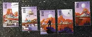 US Briefmarken #3238-3242 32c Space Discovery kompletter Satz 5 Einzeln postfrisch - Bild 1 von 1