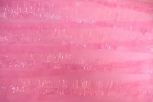 PINK EYELASH STRIPES ON PINK SHEER ORGANZA 100% POLYESTER FABRIC BY THE YARD - Picture 1 of 2