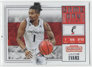 2018 Panini Contenders Draft Picks Jacob Evans Game Day Ticket #37