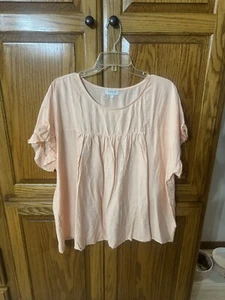 MINT Indie & Co BoHo Chic Top Short Sleeve 2XL ~ Boutique Brand - Picture 1 of 1
