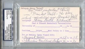 Henry Dutch Dehnert Incredible Signed AUTO index Basketball HOF Celtics PSA/DNA - Picture 1 of 2