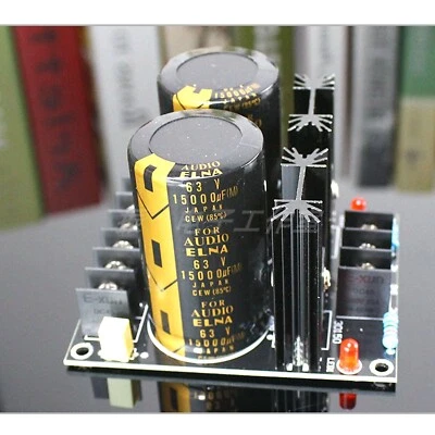 2* 15000UF 63V ELNA Capacitor Schottky Rectifier Filter Power Supply Board - Image 1 of 4