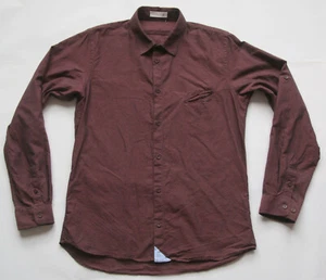 Folk Clothing Dark Brown Shirt Size 4 / Medium - Picture 1 of 16