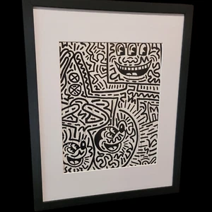 Keith Haring Untitled 80's Retro Pop Art Print, Bold Collectible Wall Decor - Picture 1 of 4