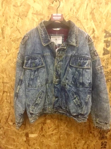 Chaqueta aislante vintage Expressions Streetwise lavado ácido de mezclilla para hombre 42-44 #5449 - Imagen 1 de 11