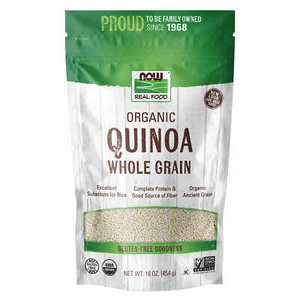 NOW Quinoa Whole Grain Organic - 16 oz  Source of  Fiber, Substitute for Rice - Picture 1 of 6