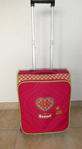 Der echte Scout Kindertrolley/Reisekoffer Mädchen, Pink Heart, 44x18x34 cm - Bild 1 von 19