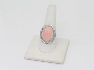 Native American Navajo Handmade Sterling Silver & Conch Shell Ring Size 9.5 - Picture 1 of 7