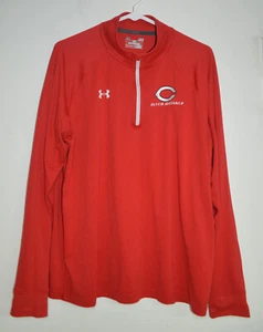 Central College Pella Dutch Distance Under Armour Loose Fit Large Red 1/4 Zip - Picture 1 of 5