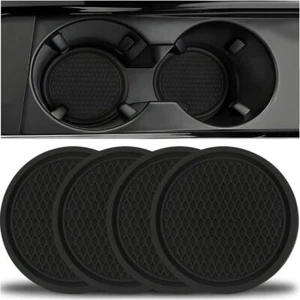 4Pcs Car Cup Holder Coaster Non-Slip Insert Cup Mat for Car Interior Accessories - Bild 1 von 12