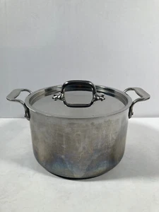 VTG All-Clad Stainless Steel 4 - 4.5 qt Stock Pot Sauce Pan with Lid - USED - Picture 1 of 5