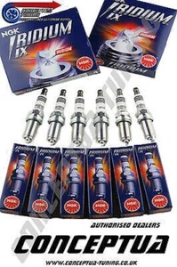 NGK Iridium Spark Plugs 6 x Uprated HR5 - For Nissan R32 GTST Skyline RB20DET - Bild 1 von 5