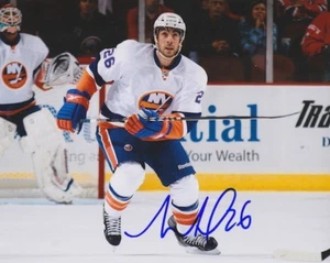 MATT MOULSON Signed NEW YORK ISLANDERS 8X10 Photo w/COA - Picture 1 of 1