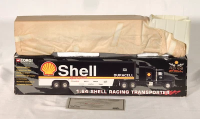 Corgi Classics - 1:64 SHELL MOTORSPORTS/RACING Racing Transporter w/COA - NIB - Image 1 of 4
