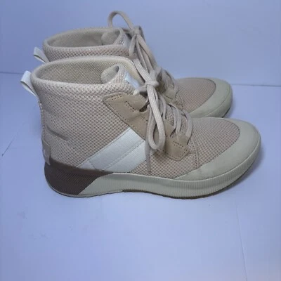 SOREL OUT N ABOUT III MID SNEAKER WOMEN SZ 7.5 NOVA SAND Boots Warm Outdoor - Image 1 of 4