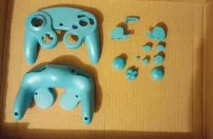 Front Back Shell Housing Cover Case & Buttons For Nintendo GC NGC GameCube Blue - Picture 1 of 4