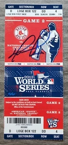 David Ortiz signiert 2013 World Series Ticket Spiel 2 MVP Red Sox Big Papi HOF RAD - Bild 1 von 2