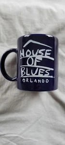 Taza de café House Of Blues Orlando Blues Brothers Elwood & Jake azul cobalto - Imagen 1 de 3