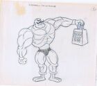 Pop On Muscles Original Art Animation Production Pencils 1 Drawing 3