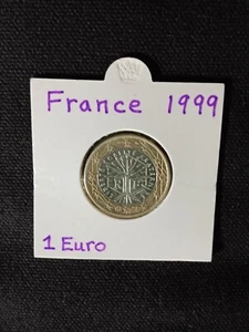 1999 France 1 Euro Coin Uncirculated - Pristine Condition (1st Map) - Picture 1 of 4