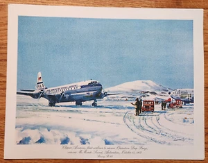 Pan Am Flight Menu Boeing B-377 Historic Flights Series 1982 - Bild 1 von 2