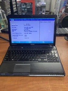 Toshiba Satellite P755-S5120 For Parts Posted Bios NO HDD 6GB Ram i5-2410@2.30 - Picture 1 of 10