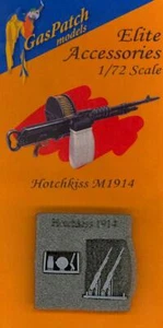 GasPatch Modelle 1/72 FRANZÖSISCHES HOTCHKISS M1914 MASCHINENGEWEHR (2) - Bild 1 von 2