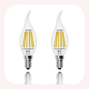 2X E14 LED Bulb Filament Light Retro Style  Edison Lamp  6V Light Cold White﻿ - Picture 1 of 4