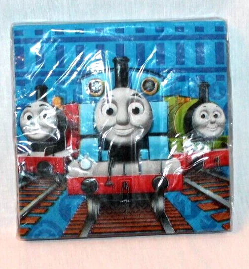 NEW  IN PACKAGE THOMAS THE TRAIN  16- LUNCH  NAPKINS   PARTY SUPPLIES - Image 1 of 1