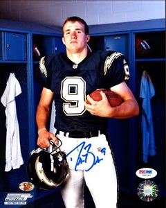Drew Brees Signed 8x10 Photo auto autograph 1st signing ever PSA DNA w/ ticket - Picture 1 of 2