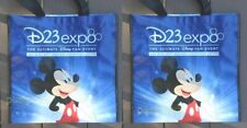 Disney 2 Tote Bags D23 Expo 2017 Mickey Mouse Reusable 14" Brand New