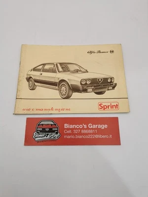 Libretto uso e manutenzione Alfa Romeo Alfasud Sprint - Immagine 1 di 4