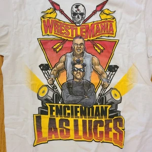 Bad Bunny 2021 WrestleMania Shirt M Medium White Tampa Bay Damian Priest WWE AEW - Bild 1 von 7