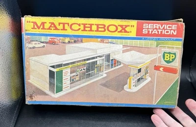 Caixa de fósforos vintage rara MG-1 BP SERVICE STATION caixa original! - Imagem 1 de 4