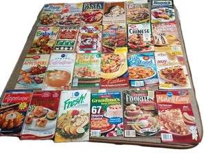 Lot of 24 Cookbooks Pamphlets Booklets Advertising Desserts Appetizers Pasta ETC - Picture 1 of 9