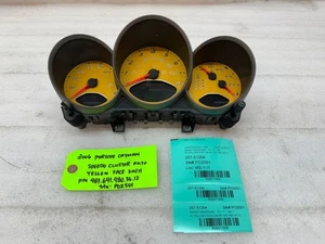 06-08 PORSCHE CAYMAN S 987 METRIC KM/H YELLOW SPEEDOMETER INSTRUMENT CLUSTER OEM - Picture 1 of 12