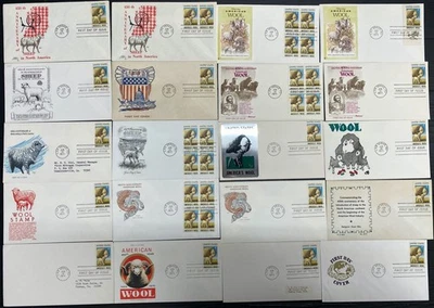 #1423 America's Wool mixed cachet First Day covers lot of 33 - Image 1 of 2