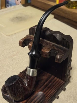 Vintage Jumbo WDC Wellington Bent Briar Smoking Pipe - Estate Pipe 9.5” - Image 1 of 4