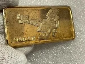 Spad XIII 1974 EE. UU. Hamilton Mint World Of Flight-.999 plata 1 onza 24 kt GP - Imagen 1 de 10
