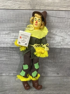 MEGO MAGO DE OZ 1974 8" *ESPANTAPÁJAROS* FIGURA DE ACCIÓN MUÑECA con diploma y sombrero Foto 1 de 4