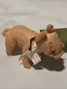 Annalee Doll Small Pig 1969 Meredith New Hampshire White Kerchief - Picture 1 of 11